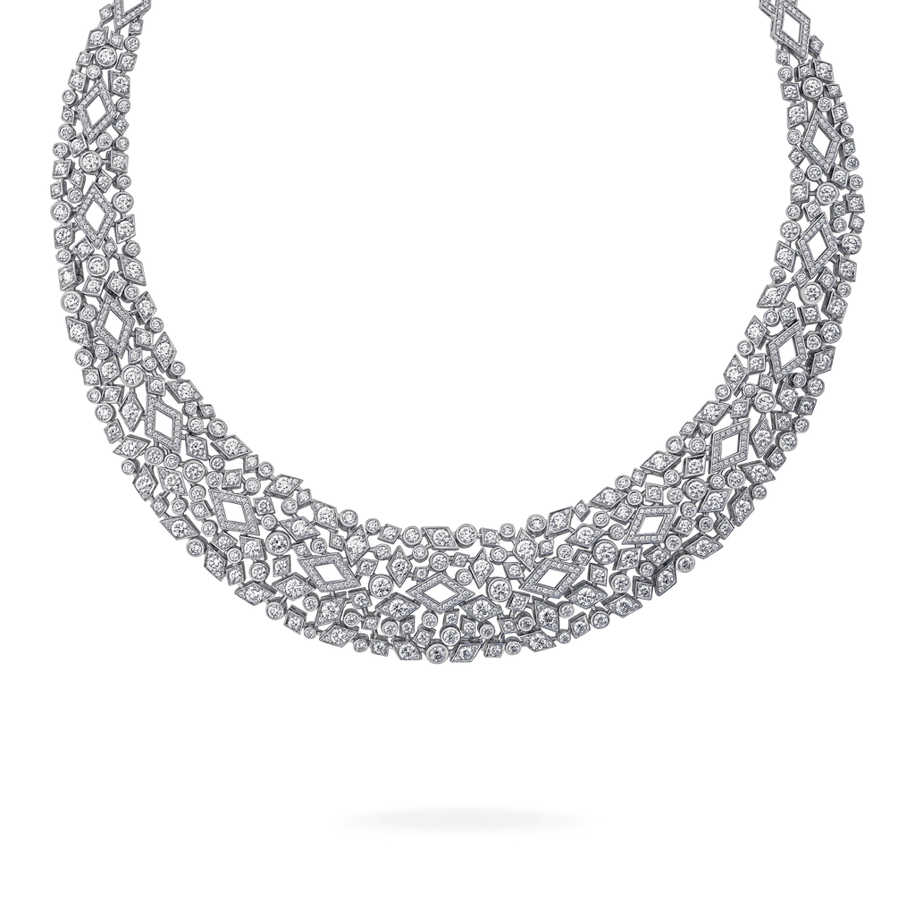 Garrard Albemarle High Jewellery Diamond Collar Necklace In 18ct White Gold 2017323