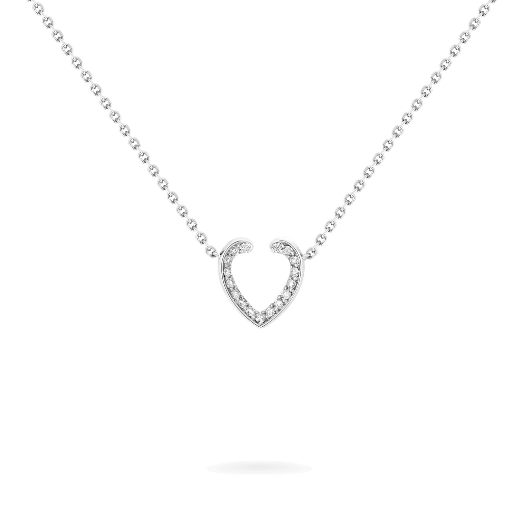 Garrard Aloria Mini Icon collection white diamond pendant in 18ct white gold 2018643 Hero View 1
