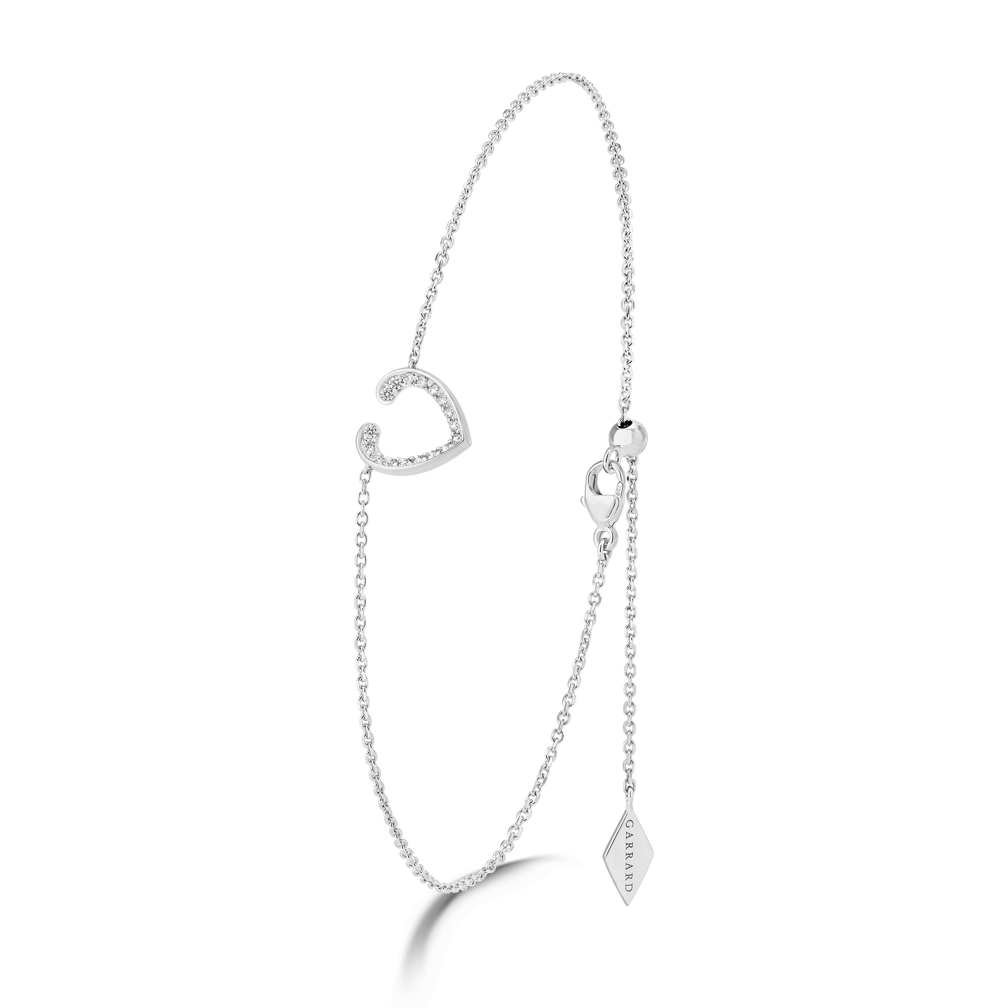 Garrard Aloria collection Diamond Anklet in 18ct White Gold 2018652 Hero View 2