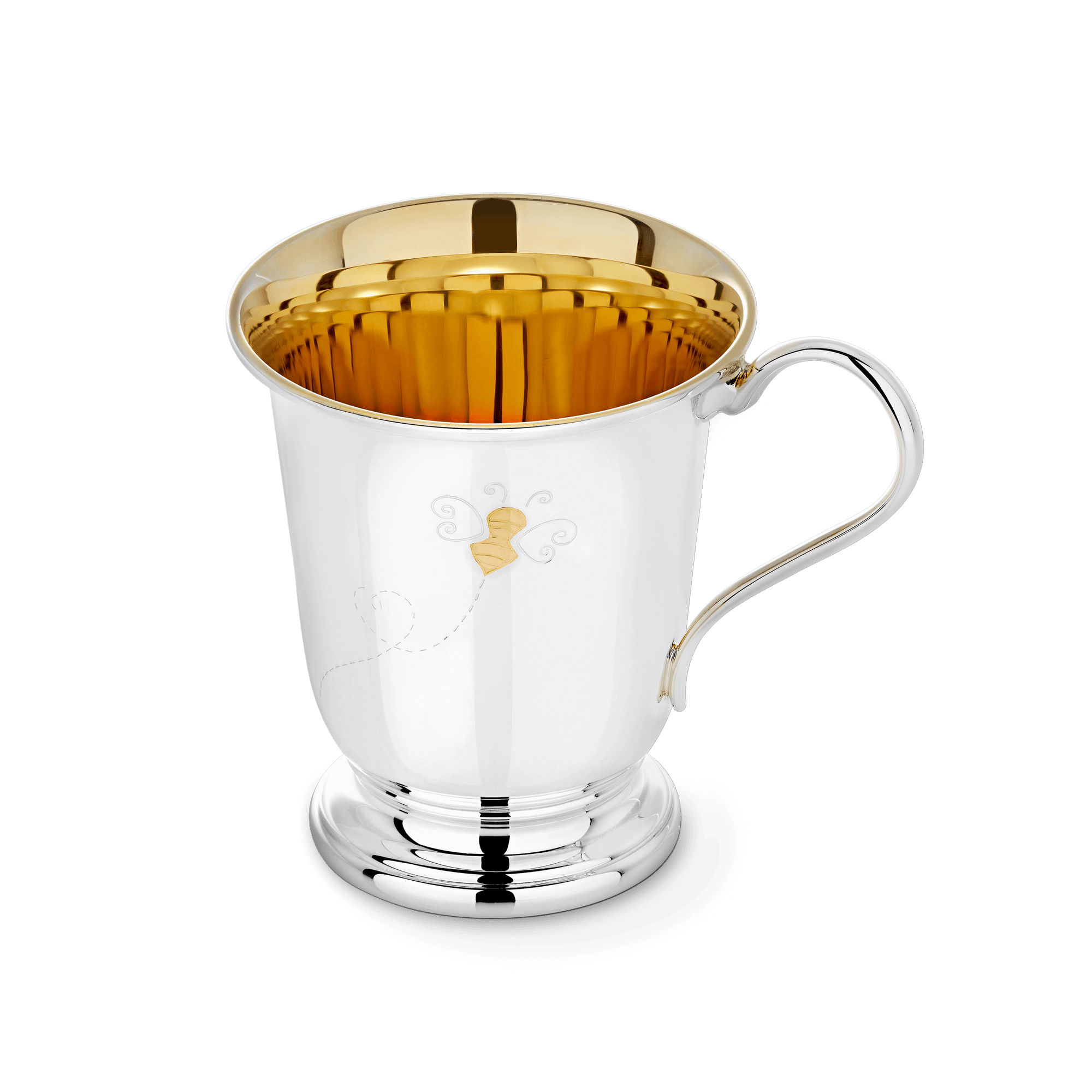 Garrard Christening New Baby Gift Baby Bee collection Sterling Silver Cup 2017564 Hero