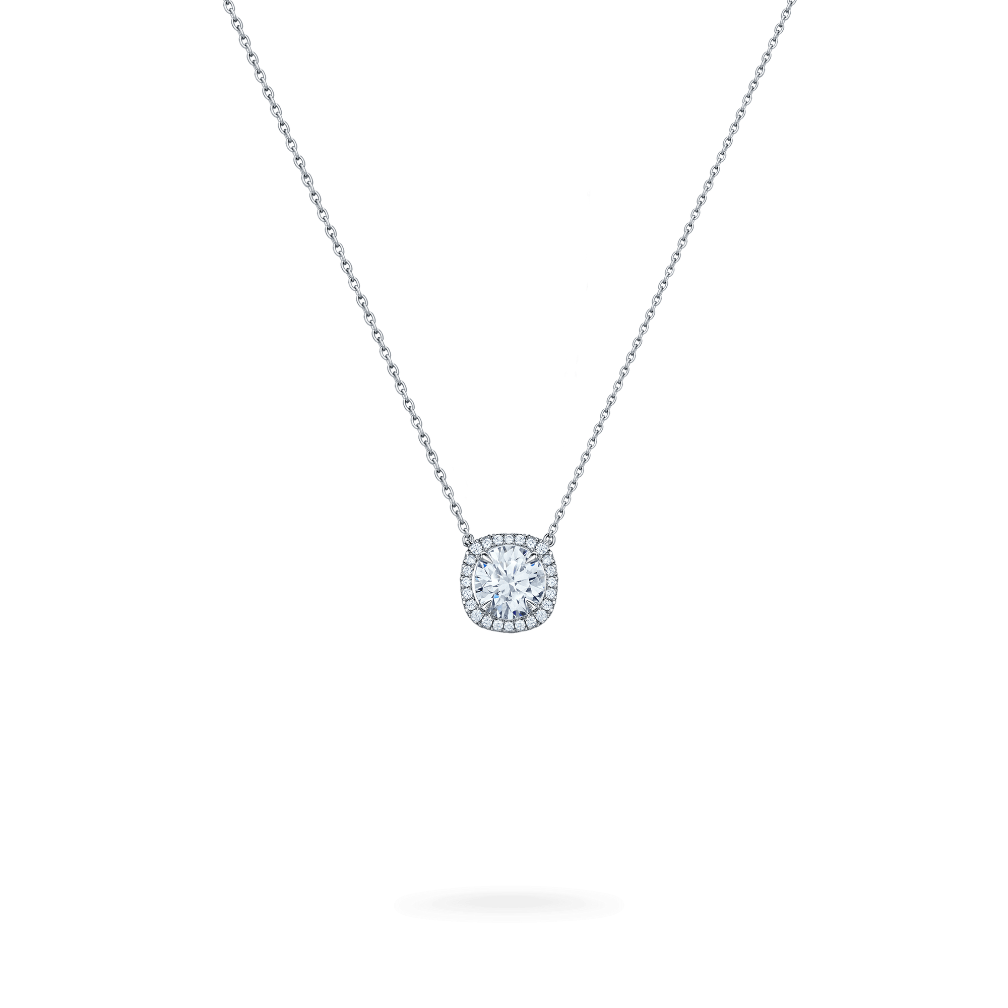 Garrard Classic jewellery Collection Solitaire Round Diamond Pendant JPTMPT01 Hero