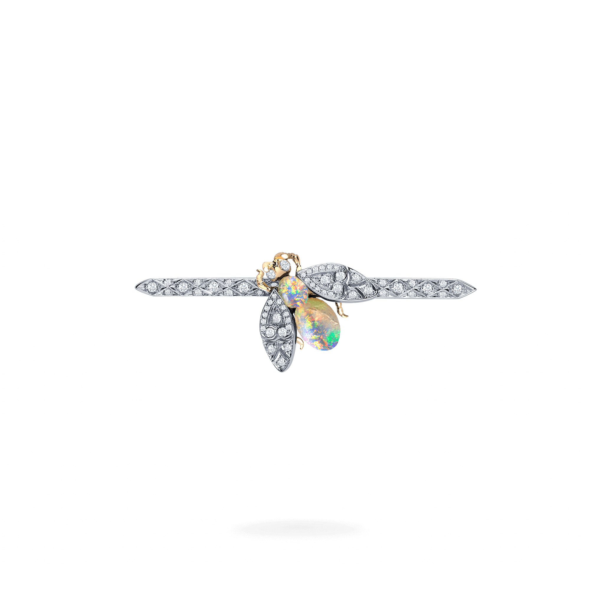Garrard Enchanted Palace Jewellery Collection Opal and Diamond Bug Brooch 