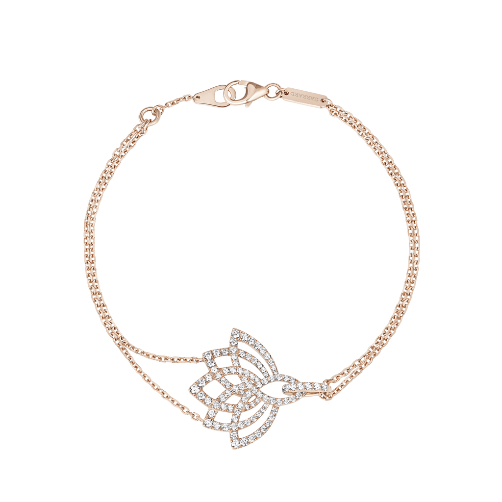 Garrard Lotus Jewellery Collection Lotus Blossom Diamond Bracelet in 18k Rose Gold, 2019307, Hero
