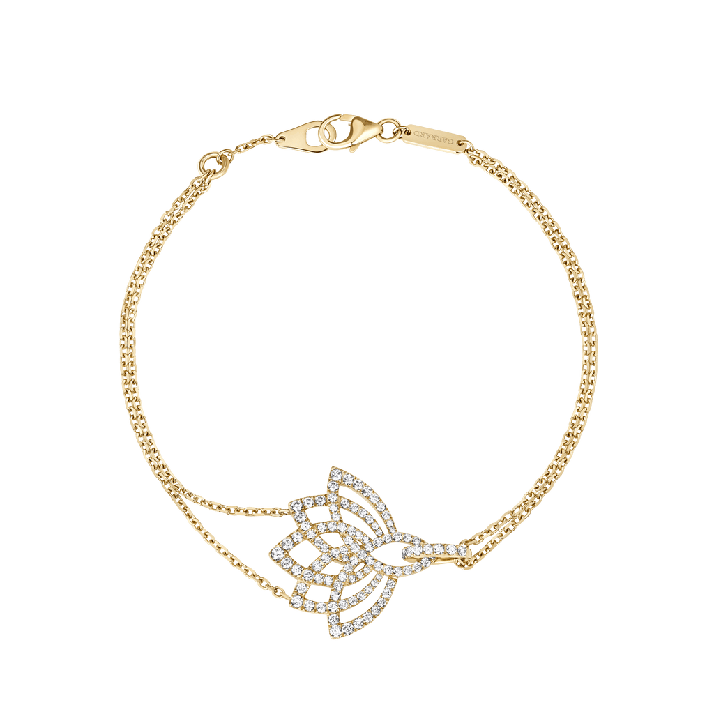 Garrard Lotus Jewellery Collection Lotus Blossom Diamond Bracelet in 18k Yellow Gold, 2019306, Hero