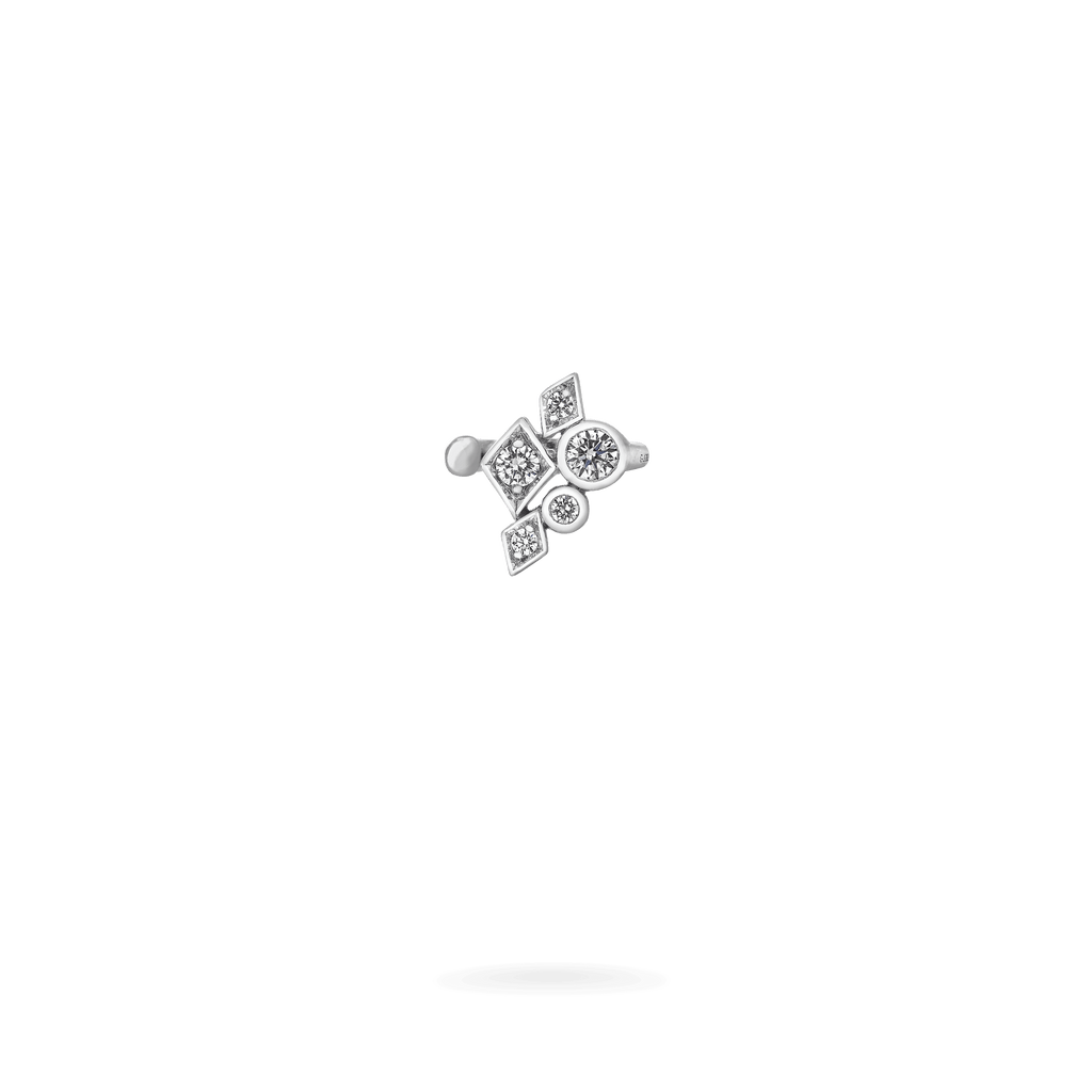 Garrard Mini Icons collection Albermarle Ear Cuff in 18ct White Gold with Diamonds 2017418 Hero View