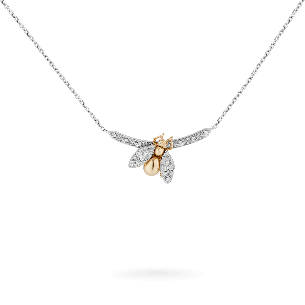 Garrard Mini Icons collection Muse Necklace in 18ct White Gold with Diamonds 2017549 Hero View
