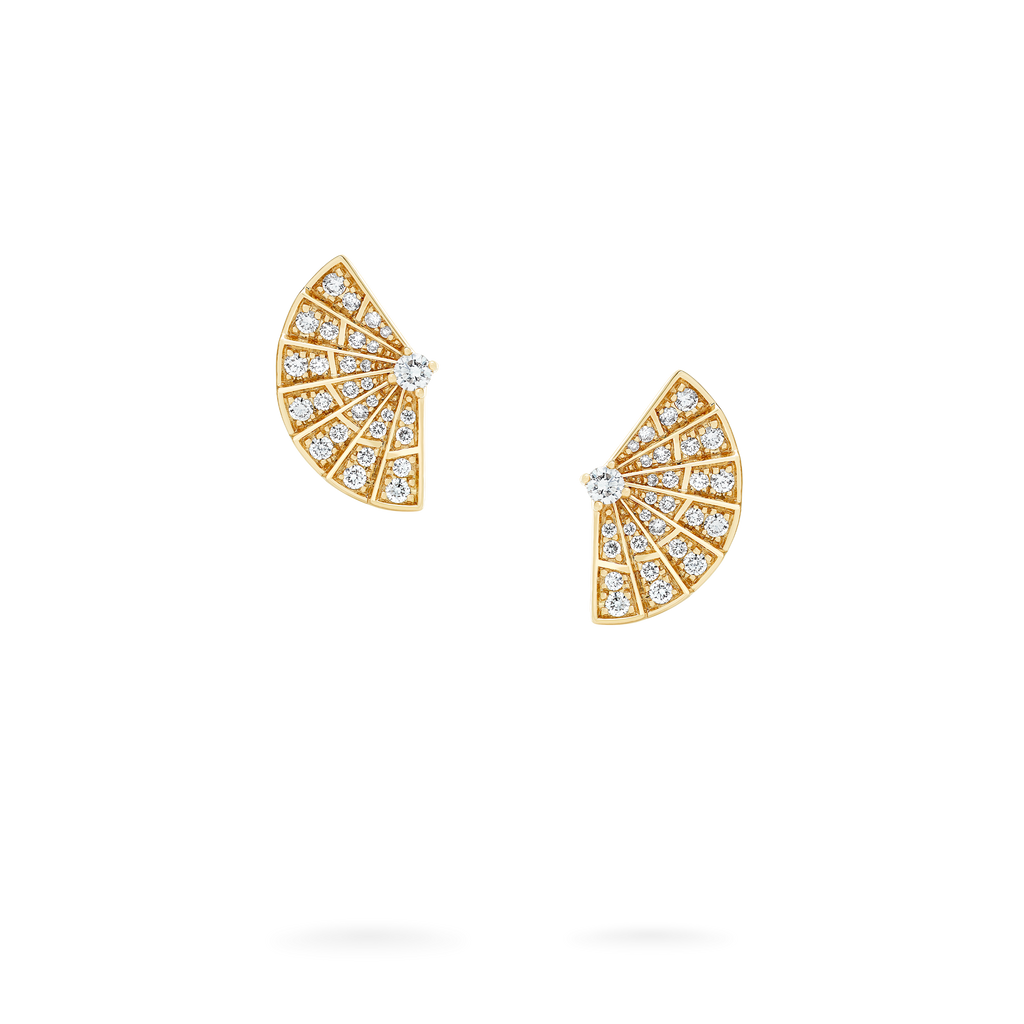Fanfare Symphony Mini Icons Diamond Earrings  | In 18ct Yellow Gold