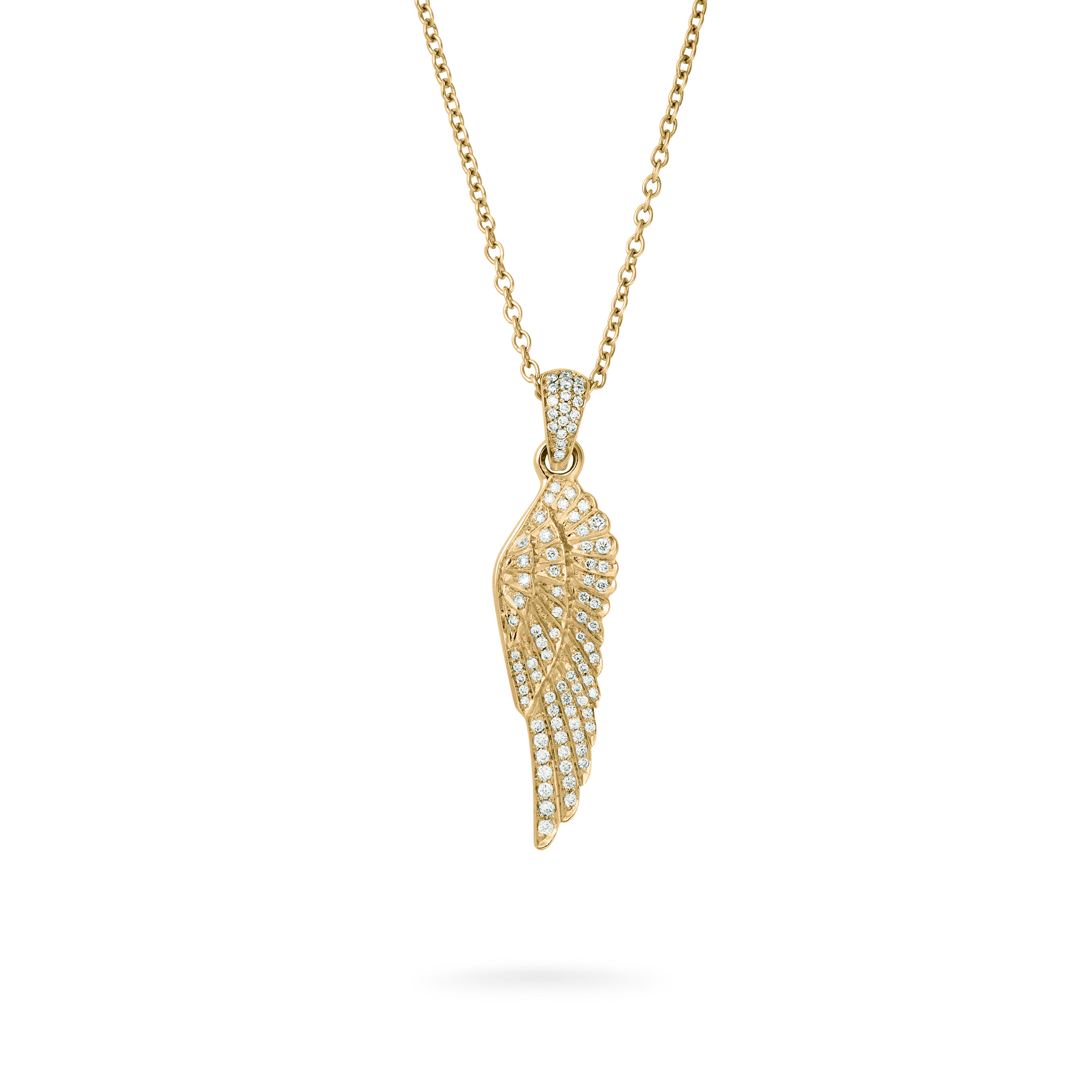 Wings Classic Mini Icons Diamond Pendant  | In 18ct Yellow Gold
